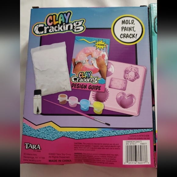 :* Lot of 2 kids arts and crafts clay cracking & So magic Sand DIY make it Kits - Picture 4 of 6